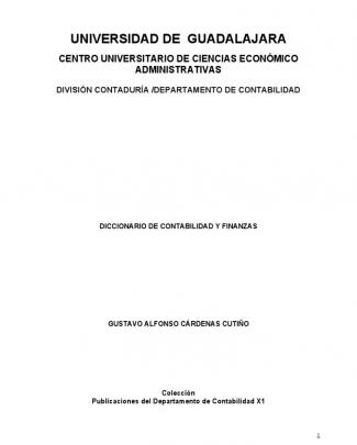 Diccionario De Contabilidad