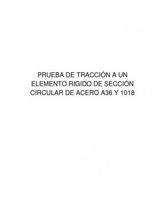 Prueba De Tracción A36 Y 1018