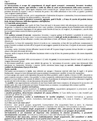 Riassunto Di Microeconomia---concetti-fondamentali- Pindyck-rubinfeld