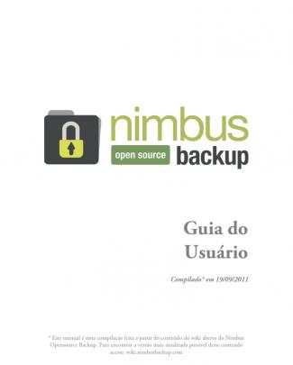 Nimbus Open Source Backup Guia Do Usuario 190911