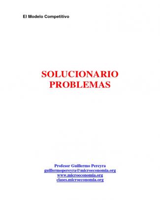 Ejercicios Resueltos De Microeconomía - Guillermo Pereyra - 1ed