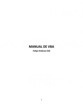 Manual Vba