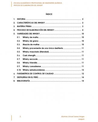 Proceso De Elaboración Del Whisky