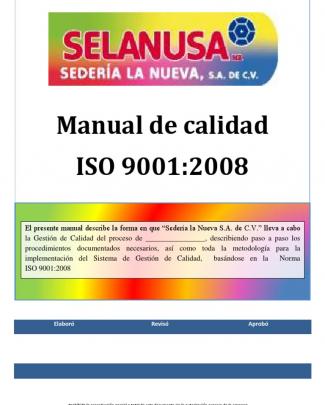 Mcf01 Manual De Calidad Selanusa 2