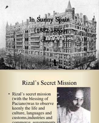 Rizal Chapter 6: In Sunny Spain