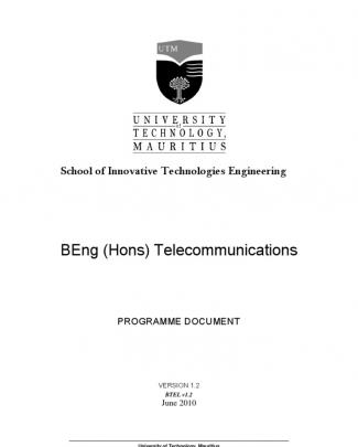 Beng (hons) Telecommunications V1.2 June 2010