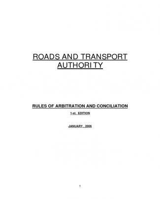 Rta Rules Of Arbitration 06