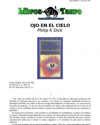 Dick, Philip K. - Ojo En El Cielo