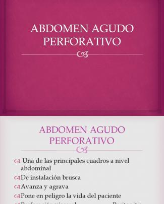 Abdomen Agudo Perforativo