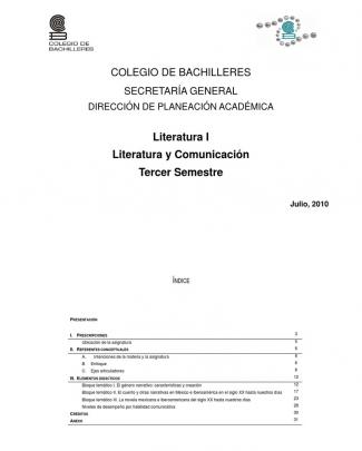 Secuencias Didácticas De Literatura 1