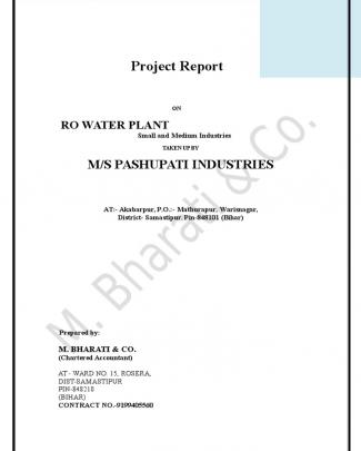 Final Project Report On Ro Water Plant Final