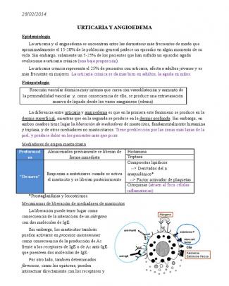 8) Urticaria Y Angioedema. Raquel D