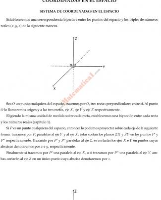 Coordenadas En El Espacio
