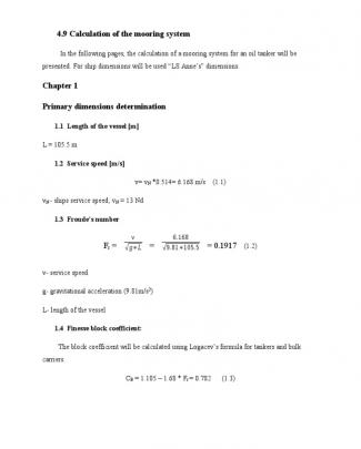 Calculul Instalatie De Ancorare