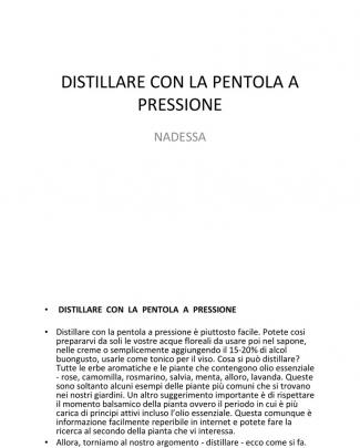 Distillare Con La Pentola A Pressione