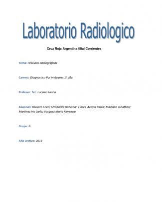 Peliculas Radiograficas.-laboratorio