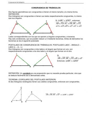 Congruencia De Triangulos