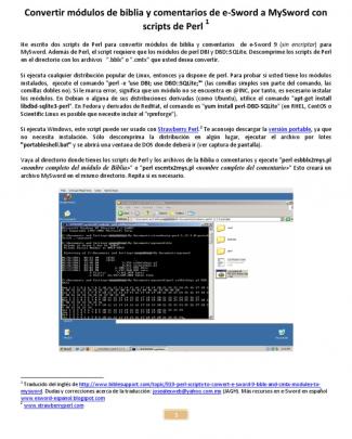 Convertir Módulos De Biblia Y Comentarios De E-sword A Mysword