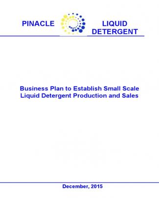 Business Plan For Establishment Of Liquid Detergent Plant