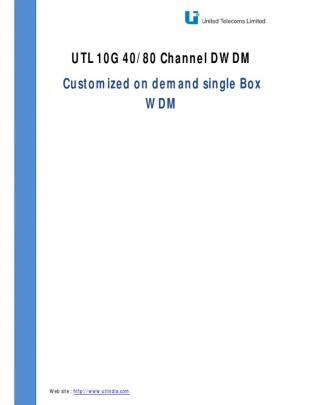 Utl Dwdm 10g-mu Datasheet 01