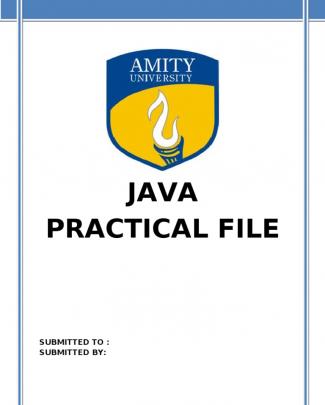 Java Practical File