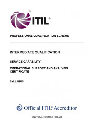 The Itil Intermediate Qualification Operational Support And Analysis Certificate Syllabus V5.4