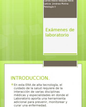 Exámenes De Laboratorio