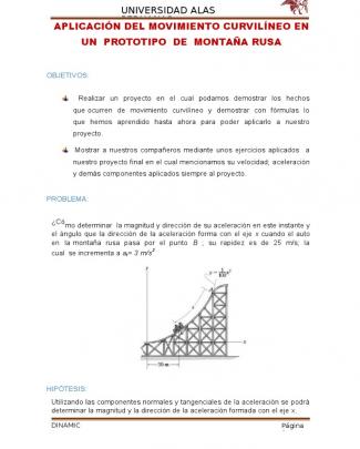 Movimiento Curvilíneo General Informe