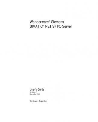 Wonderware Siemens S7 Io Server Manual Iosrv_s7