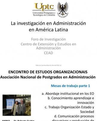 La Investigación En Administración En América Latina -cead