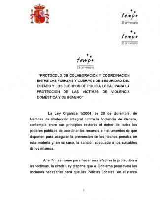 Protocolo De Colaboración Y Coordinación Entre Policías ( Mir-femp )