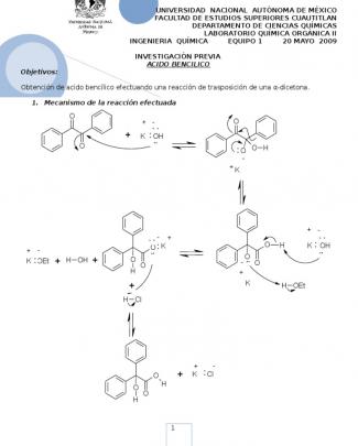 Previo 10 Acido Bencilico