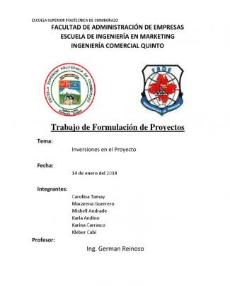 Inversiones En El Proyecto R