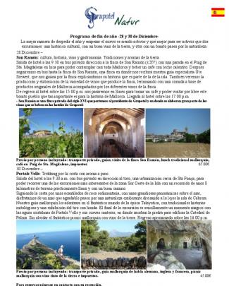 Grupotel Natur Programa Excursiones De Fin De Año 2012_es