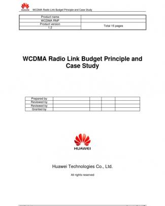 Wcdma Link Budget Principle And Procedure-v1[1][1].2