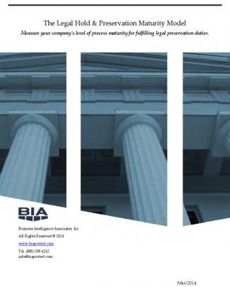 Bia Legal Hold And Preservation Maturity Model