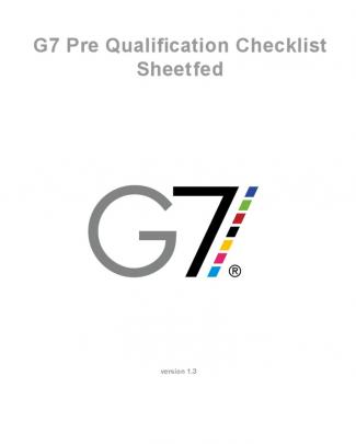 G7 Pre Qualification Checklist Sheetfed V1.3