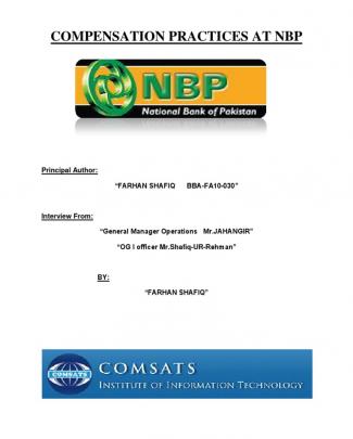 Compensation Practices At Nbp