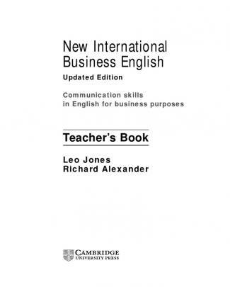 New International Business English