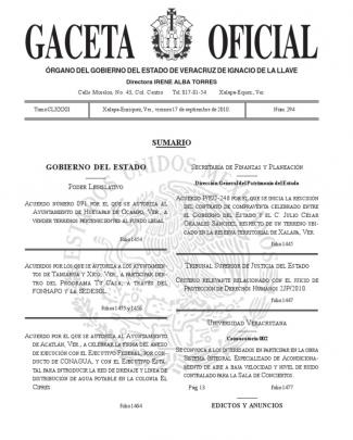 Gaceta Oficial Veracruz Poder Judicial