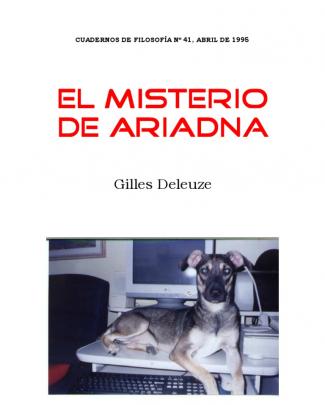 Gilles Deleuze - El Misterio De Ariadna