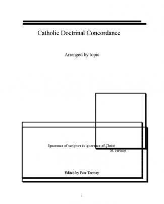 Catholic Doctrinal Concordance