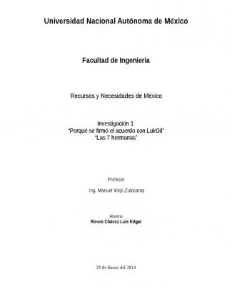 Rynm Fi Unam Pemex-lukoil Y 7 Hermanas Petroleras