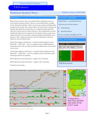 Tatechnics Newletter Issue 1