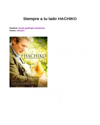 Siempre A Tu Lado Hachiko Imnah